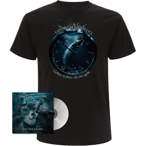Eric Fish & Friends Album ``Auf den Grund`` CD + Shirt Bundle