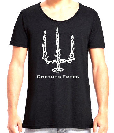 T-Shirt Rundhalskragen, weit / Kerzenleuchter "Unisex" Goethes Erben